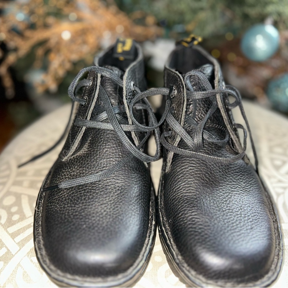 Dr. Martens Textured Black Ankle Boots